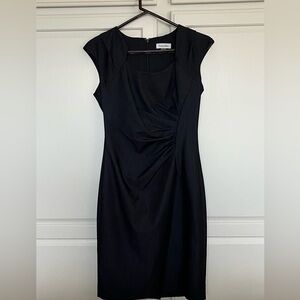 Calvin Klein Elegant Black Midi Dress